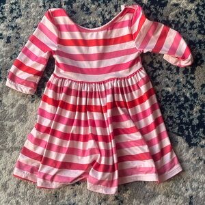 Pink stripe dress